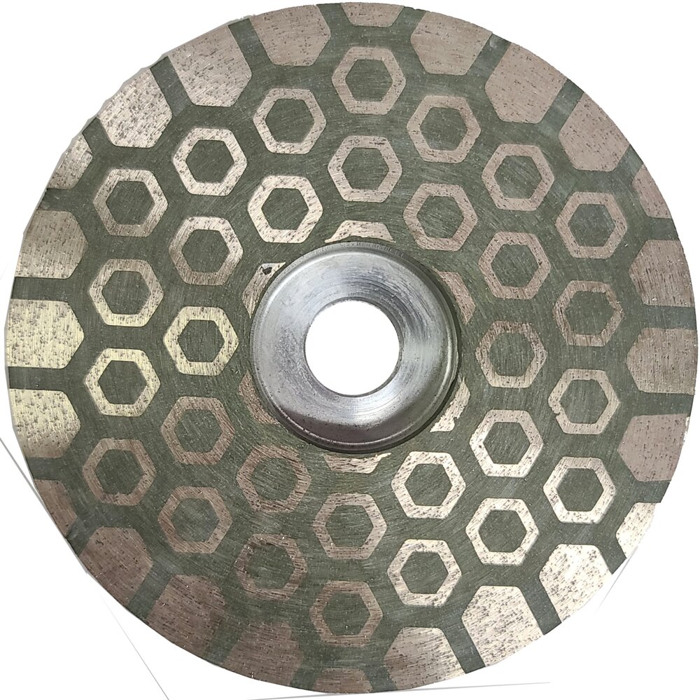 Diamond Segmented Cup Wheel Infused Resin Filling Honey Comb Series fine Grit 4"