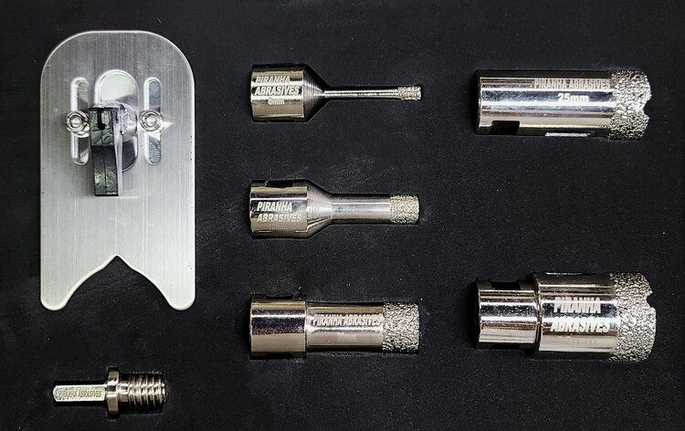 Wet/Dry Diamond Core Bits Platinum Series 7 Piece Set