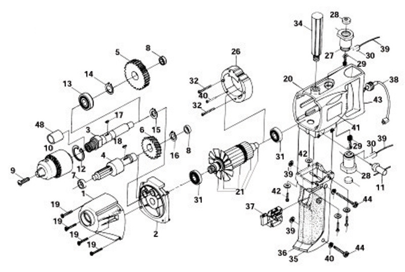 Guide RIP assemblé pour 22900Q (paquet de 2)