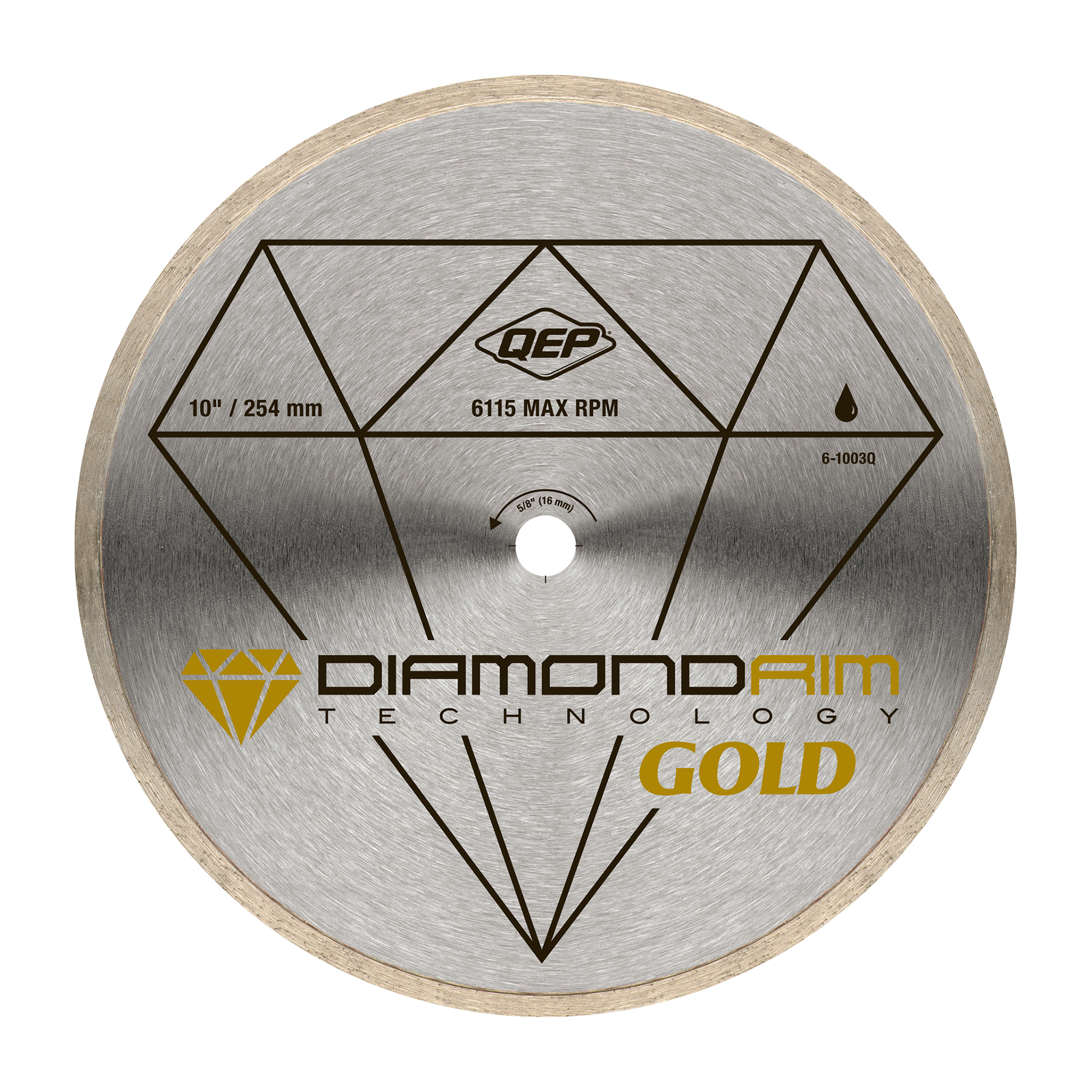 Wet Diamond Continuous Rim Tile Saw Gold Series 10"