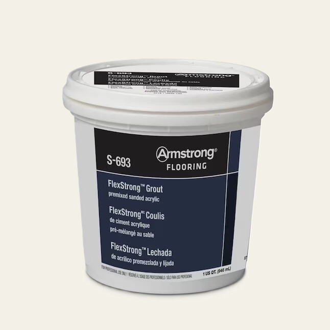 Armstrong Flooring FlexStrong 1-Gallon Glacier Acrylic Premix Grout Armstrong Flooring FlexStrong 1-Gallon Glacier Acrylic Premix Grout