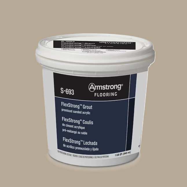 Armstrong Flooring FlexStrong 1-Gallon Driftwood Acrylic Premix Grout Armstrong Flooring FlexStrong 1-Gallon Driftwood Acrylic Premix Grout
