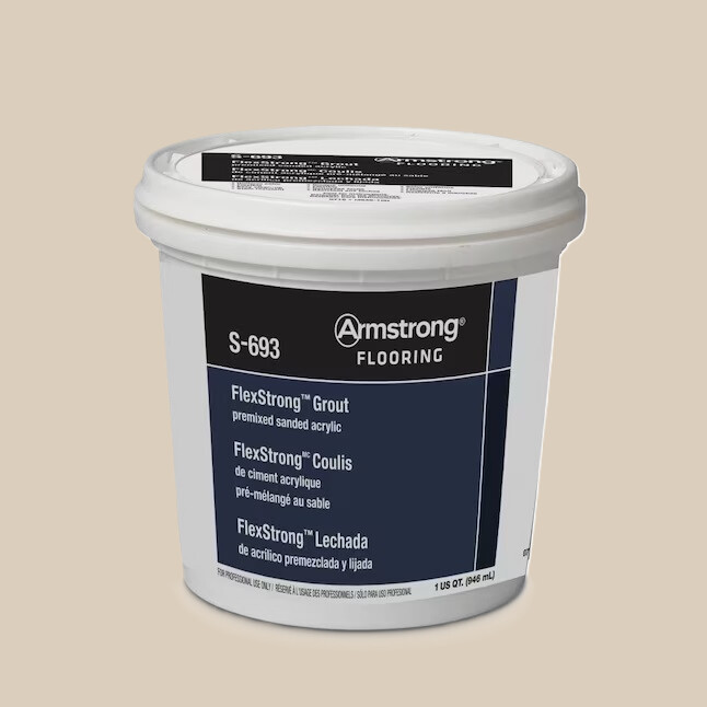 Armstrong Flooring FlexStrong 1-Quart Seashell Acrylic Premix Grout Armstrong Flooring FlexStrong 1-Quart Seashell Acrylic Premix Grout