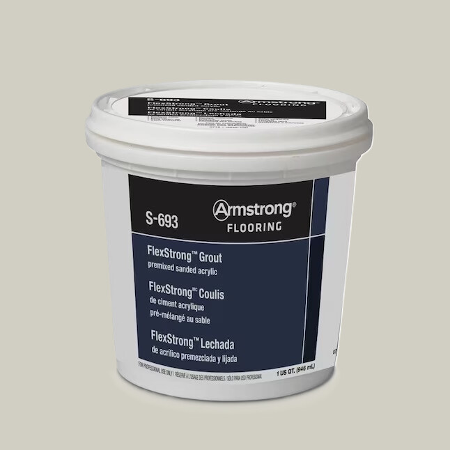 Armstrong Flooring FlexStrong 1-Quart Silver Cloud Acrylic Premix Grout Armstrong Flooring FlexStrong 1-Quart Silver Cloud Acrylic Premix Grout