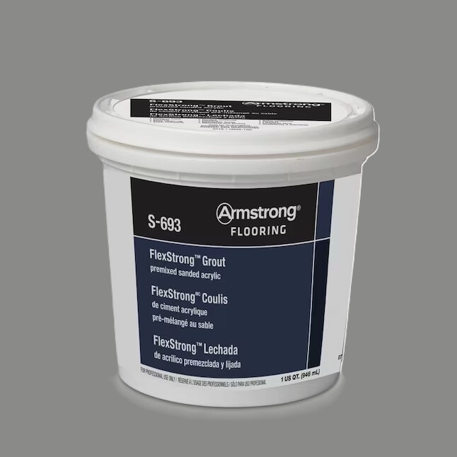 Armstrong Flooring FlexStrong 1-Quart Silver Cloud Acrylic Premix Grout Armstrong Flooring FlexStrong 1-Quart Silver Cloud Acrylic Premix Grout