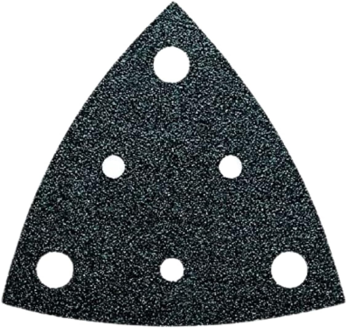 Hook-and-Loop Perforated Sanding Sheets 3-1/8" Edges Grit 120 (Pack of 5)