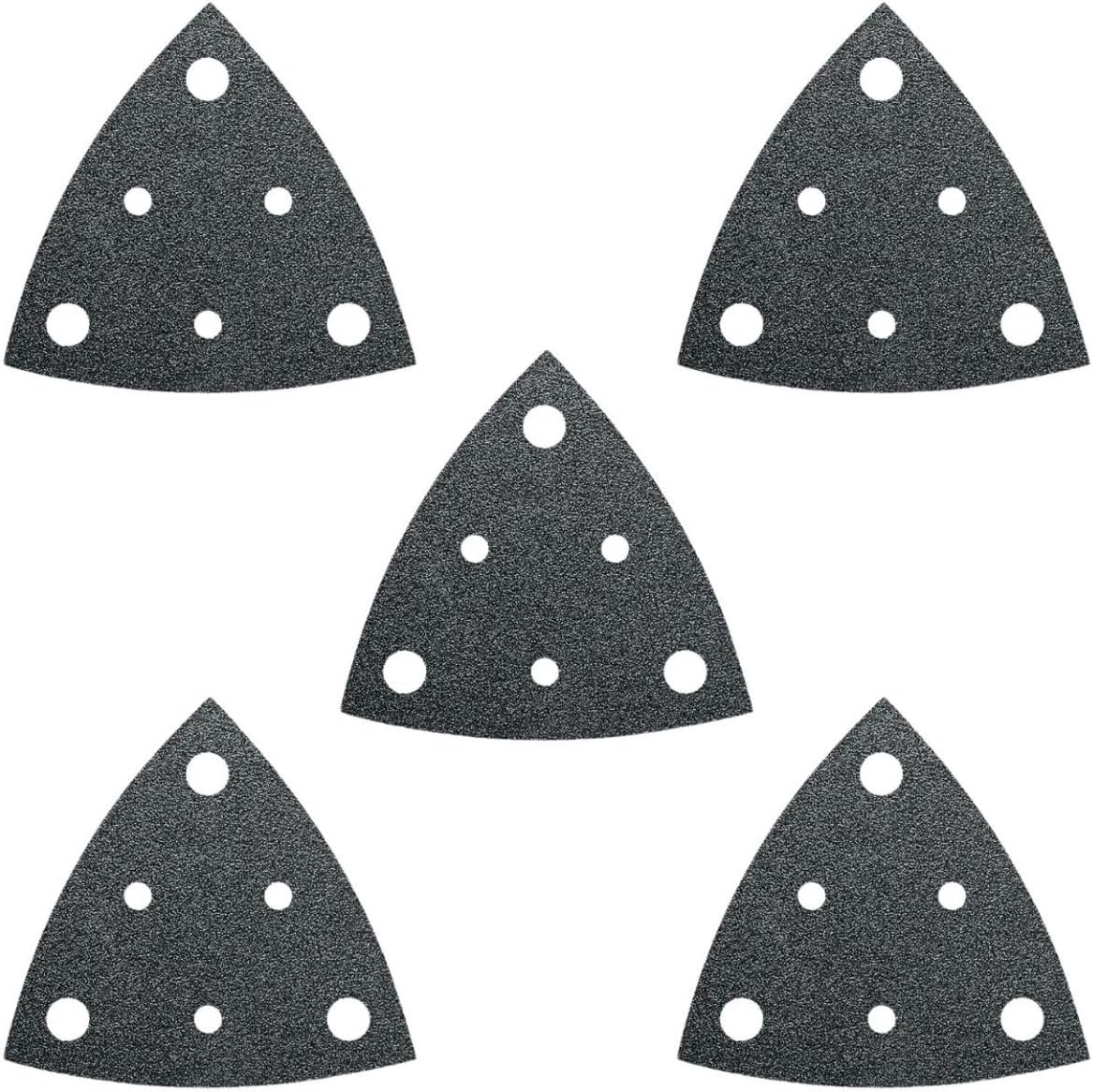 Hook-and-Loop Perforated Sanding Sheets 3-1/8" Edges Grit 180 (Pack of 5)