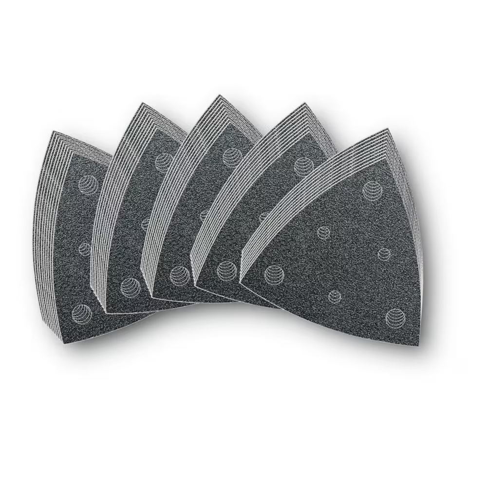 Hook-and-Loop Assorted Sanding Sheets Set 3-1/8" Eges Multi-Grit (Pack of 50)