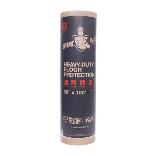 Surface Protection Film Builder Board Natural 38" x 100' - 1.14 mm