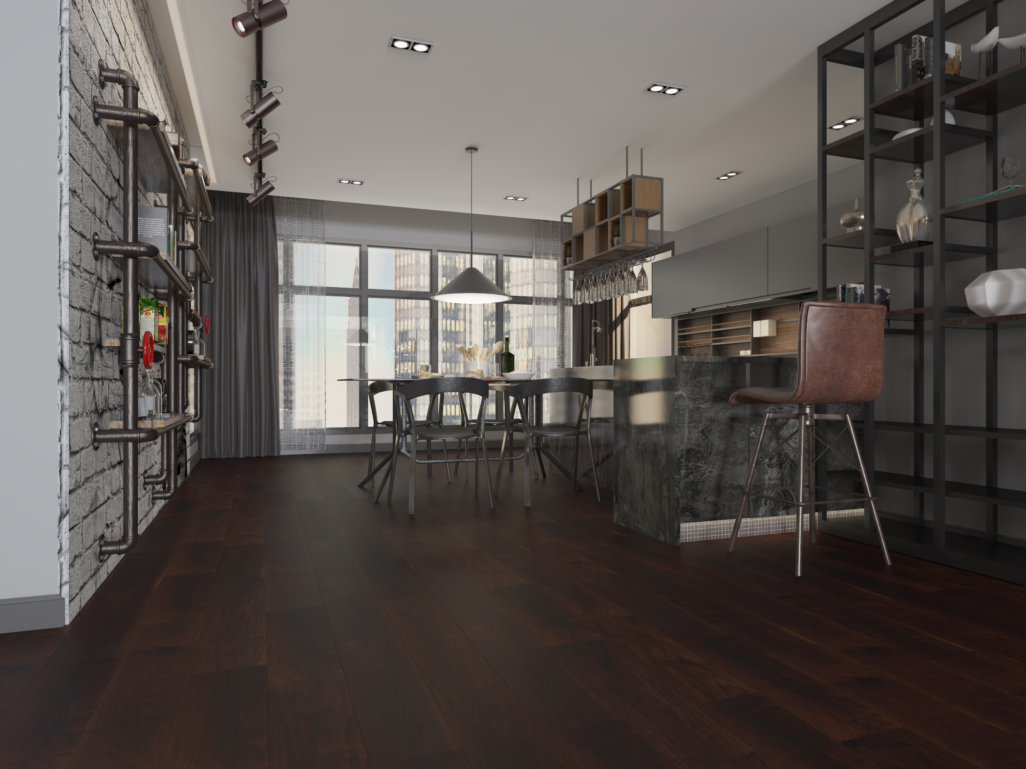 Engineered Hardwood Black Walnut Chocolate Select 7" - 3/4"