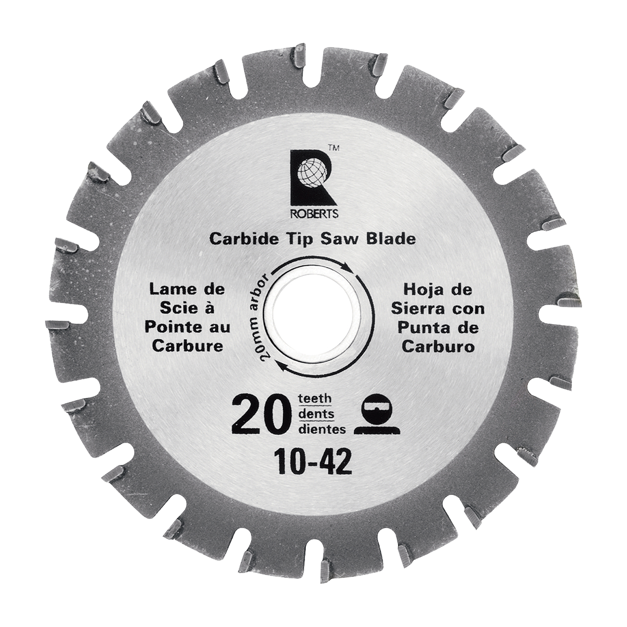Replacement Segmented Jamb Saw Blade 20-Tooth Carbide Tips 4-1/4" for 10-46 and 10-56 Jamb Saws