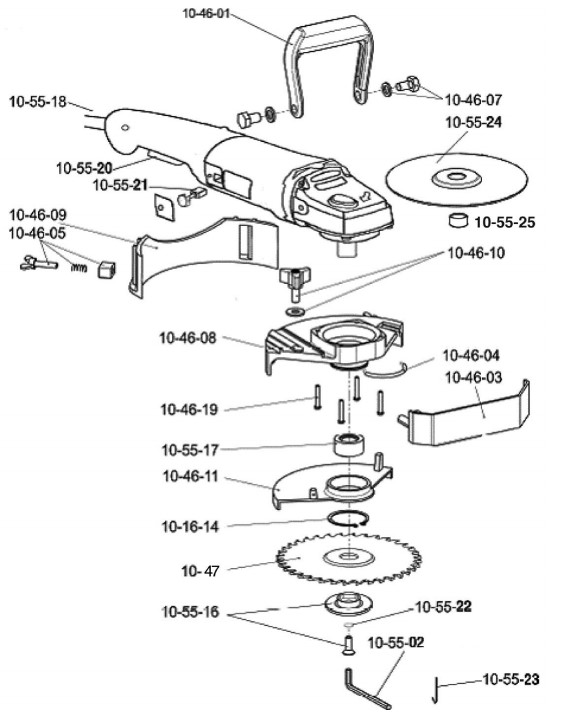 Interrupteur de rechange pour 10-55