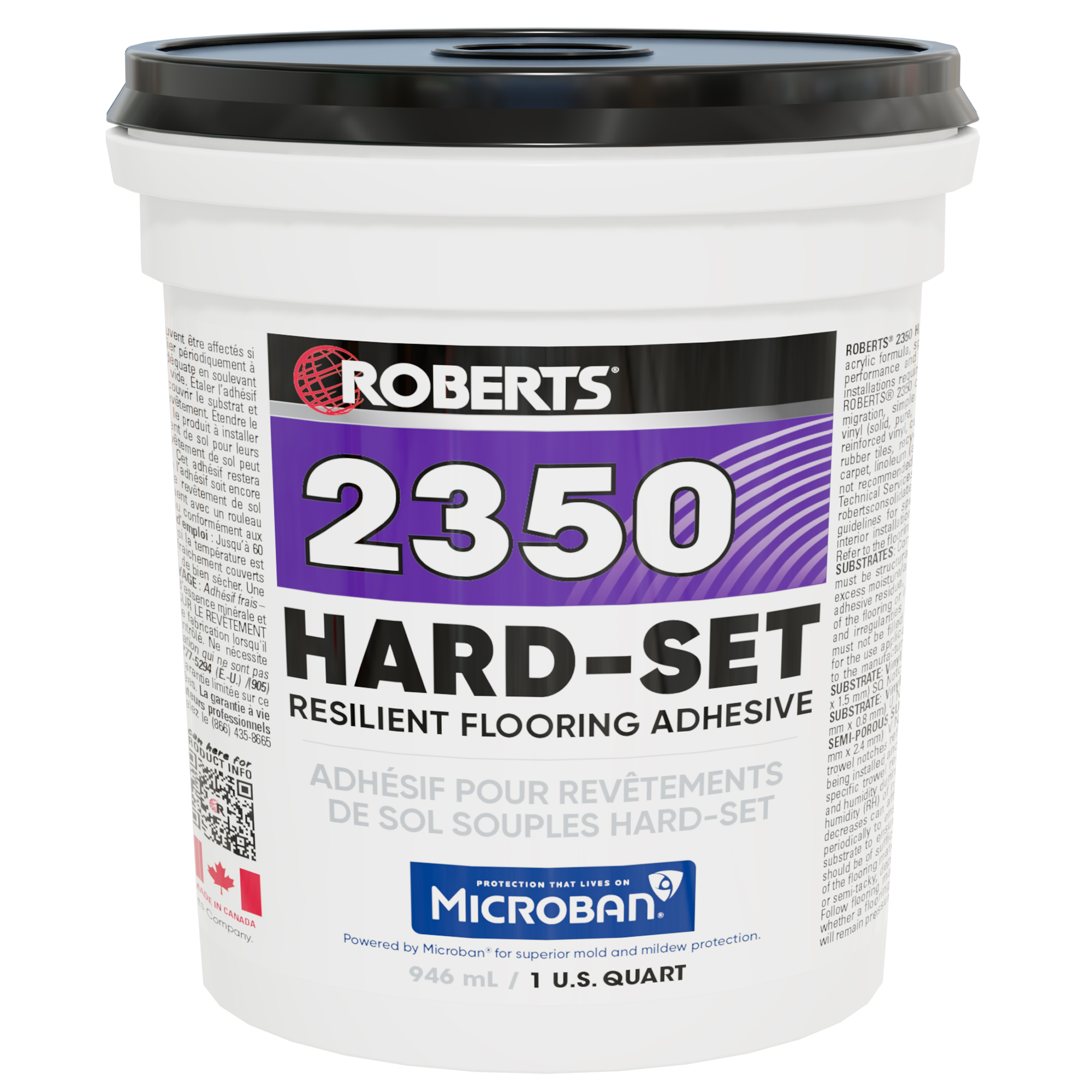 Adhésif pour plancher résilient 2350 Hard-Set 946 ml