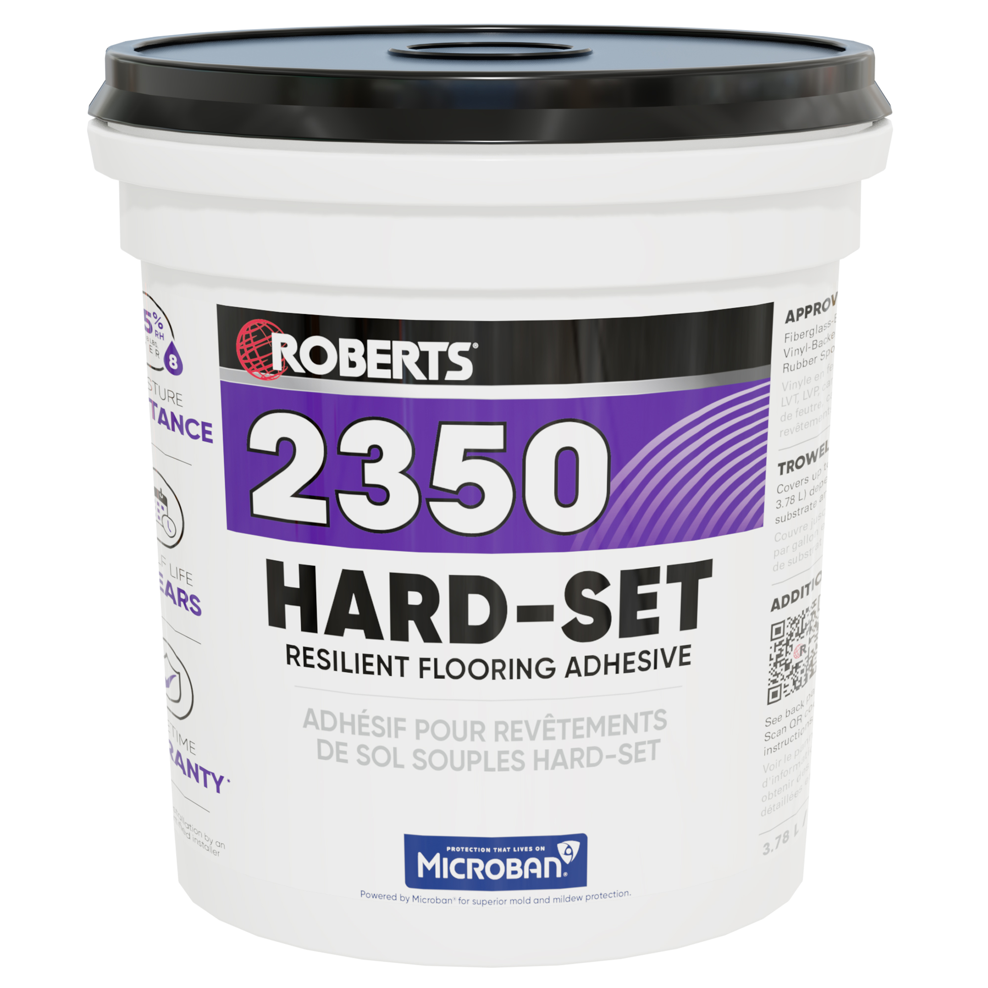 Resilient Adhesive 2350 Hard-Set 3.78 L