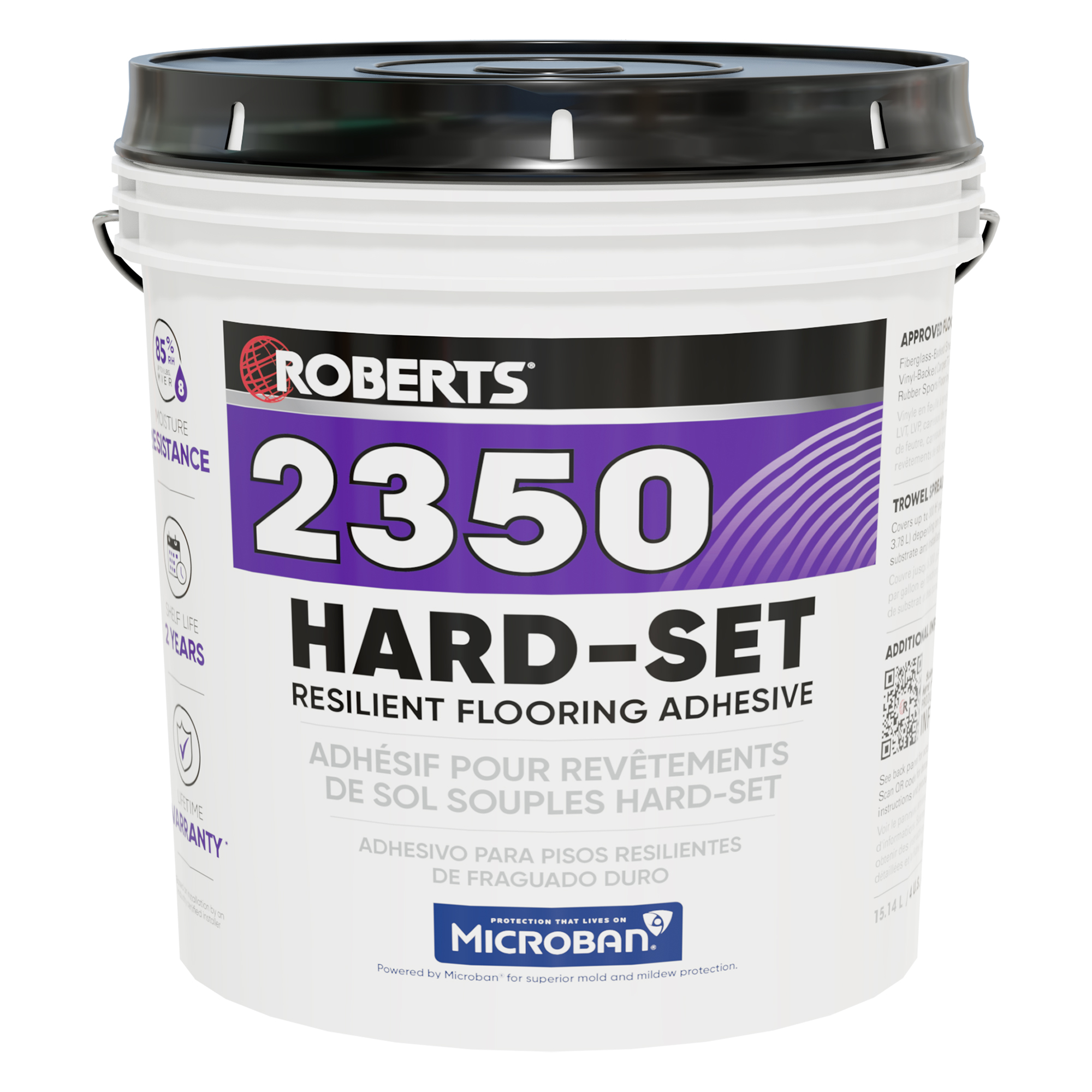 Adhésif pour plancher résilient 2350 Hard-Set 15.14 L