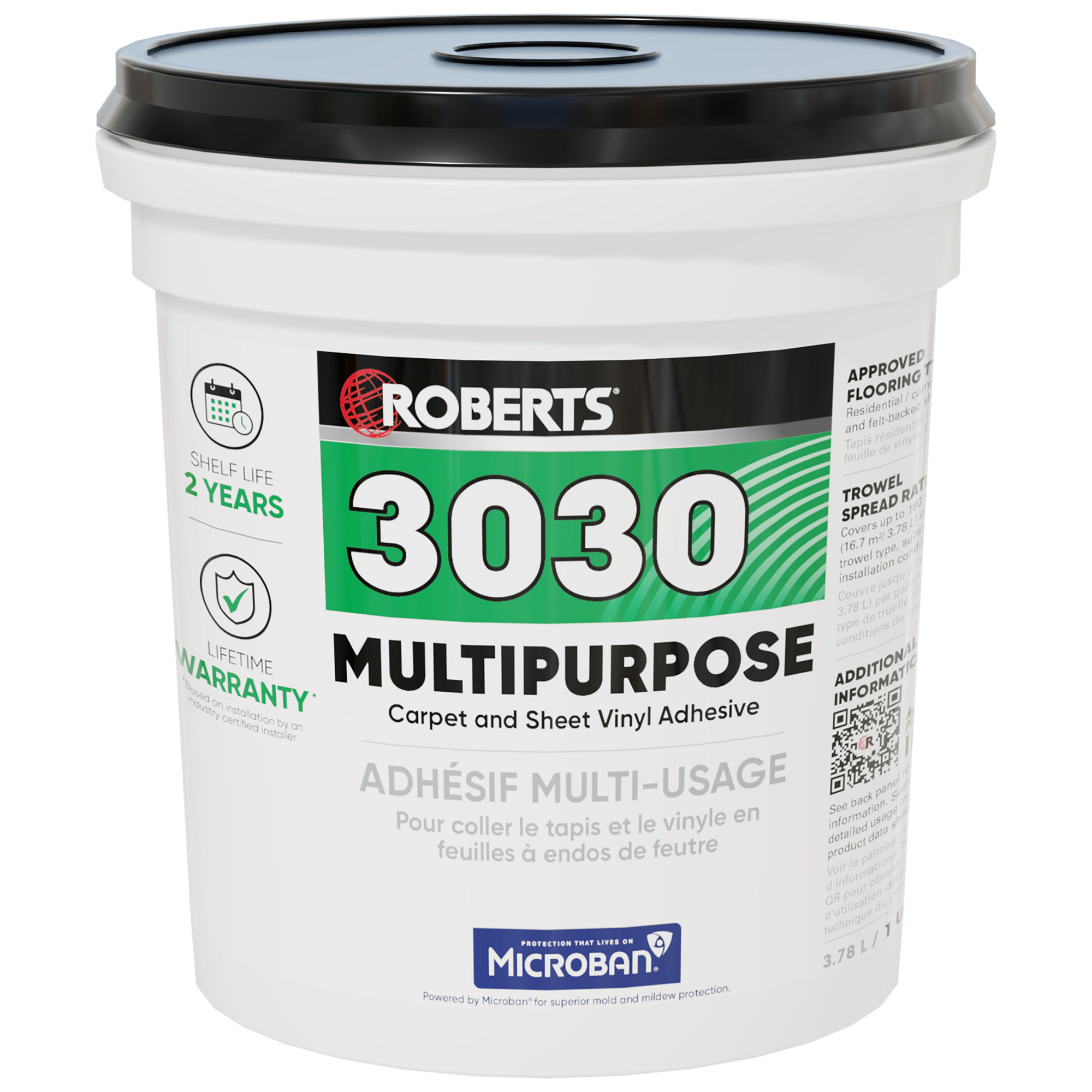 Carpet and Vinyle Adhesive 3030 Multipurpose 3.78 L