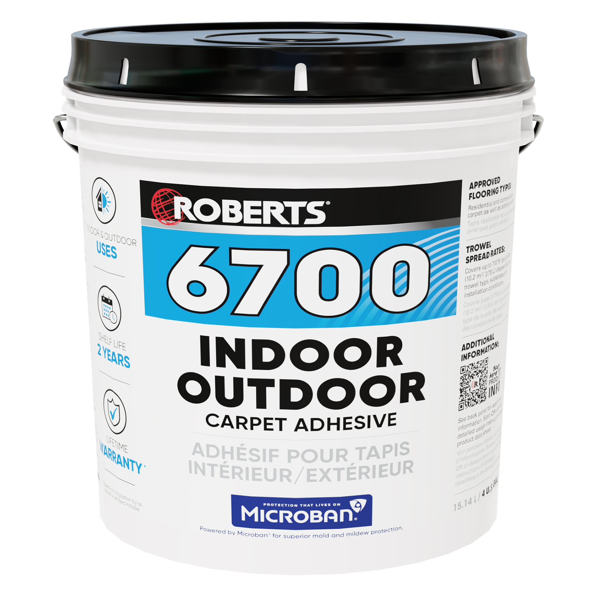 Indoor/Outdoor Carpet Adhesive 6700 - 15.14 L