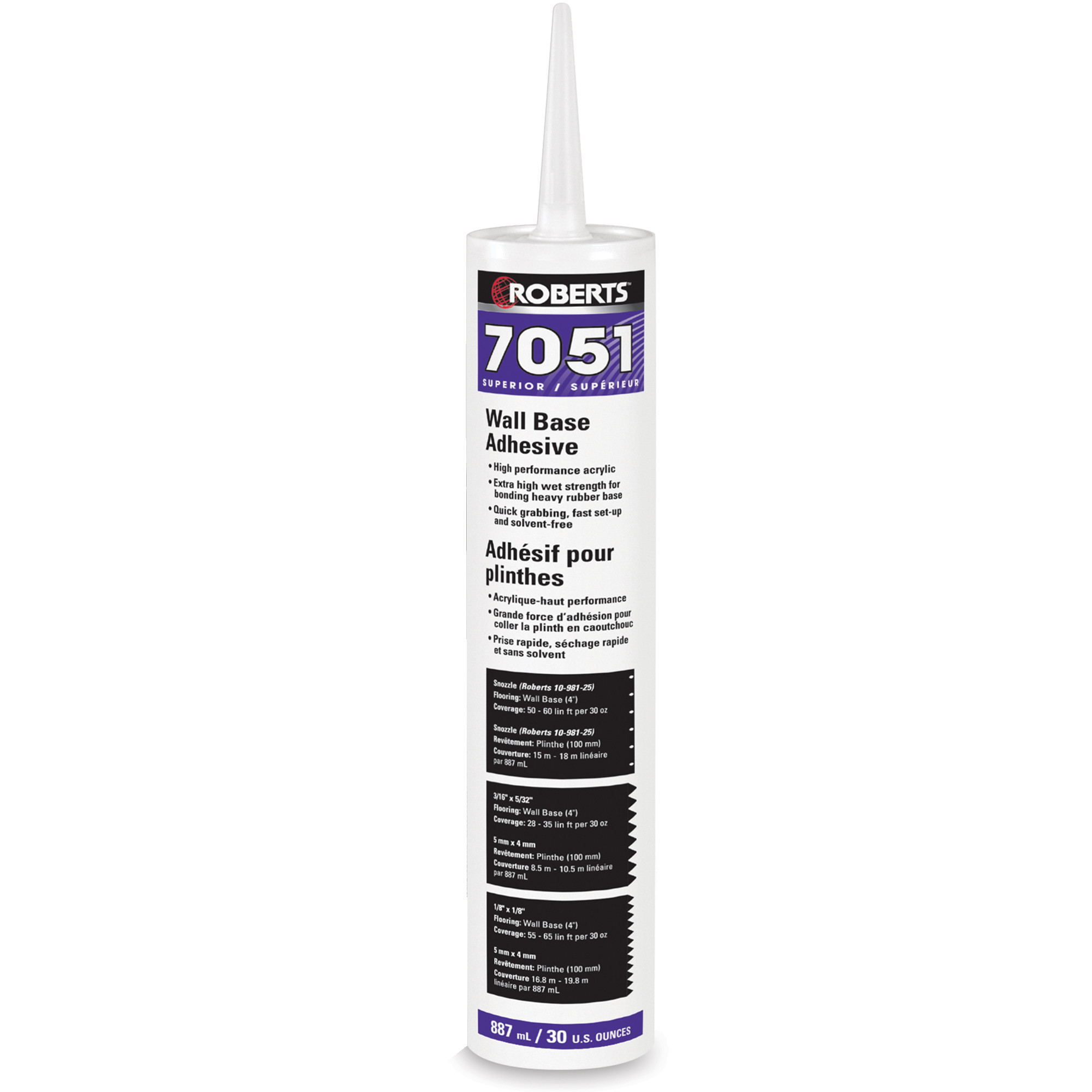Adhésif pour plinthes murales 887 mL