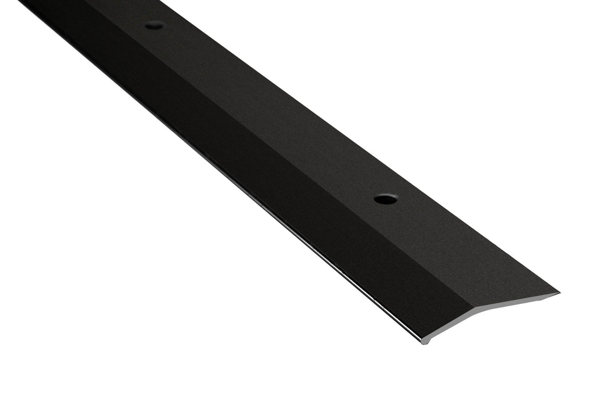 Bevel Bar Aluminum Matte Black 3/8" (10 mm) x 1-1/2" x 12'