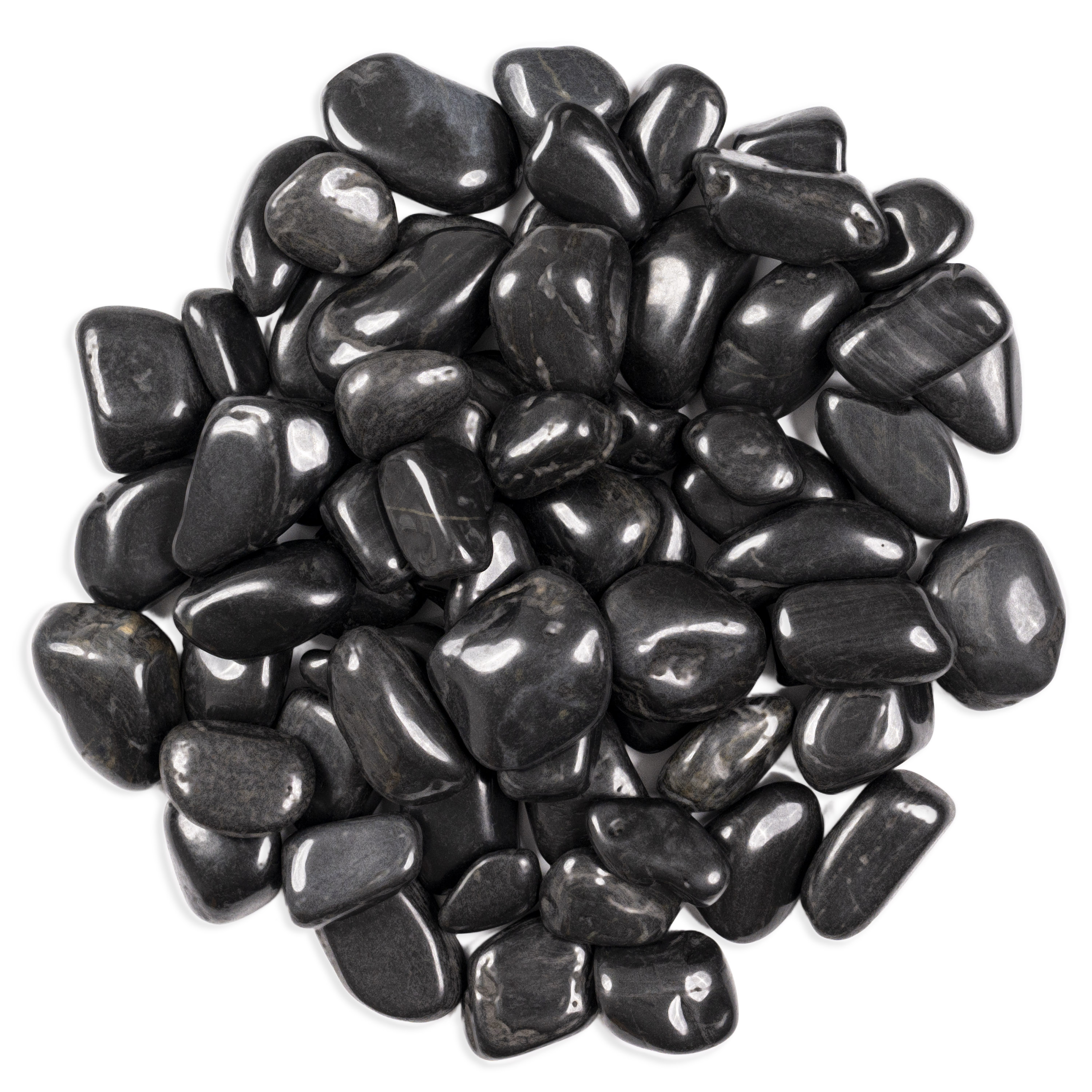 Medium River Stone Piedra Black 40 lb