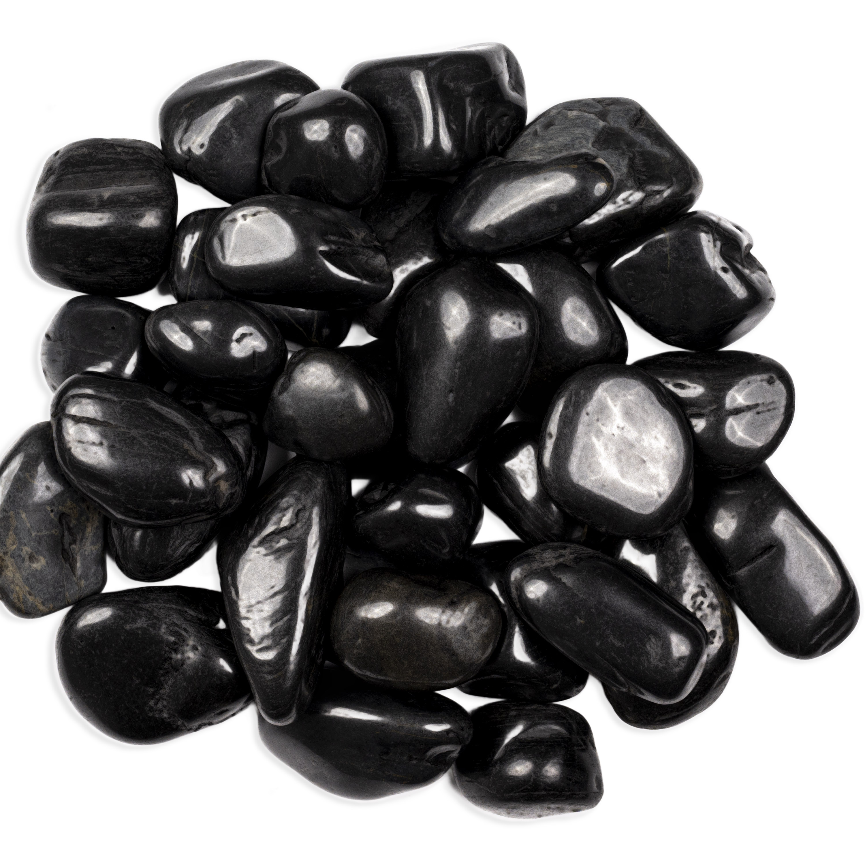 Large River Stone Piedra Black 40 lb