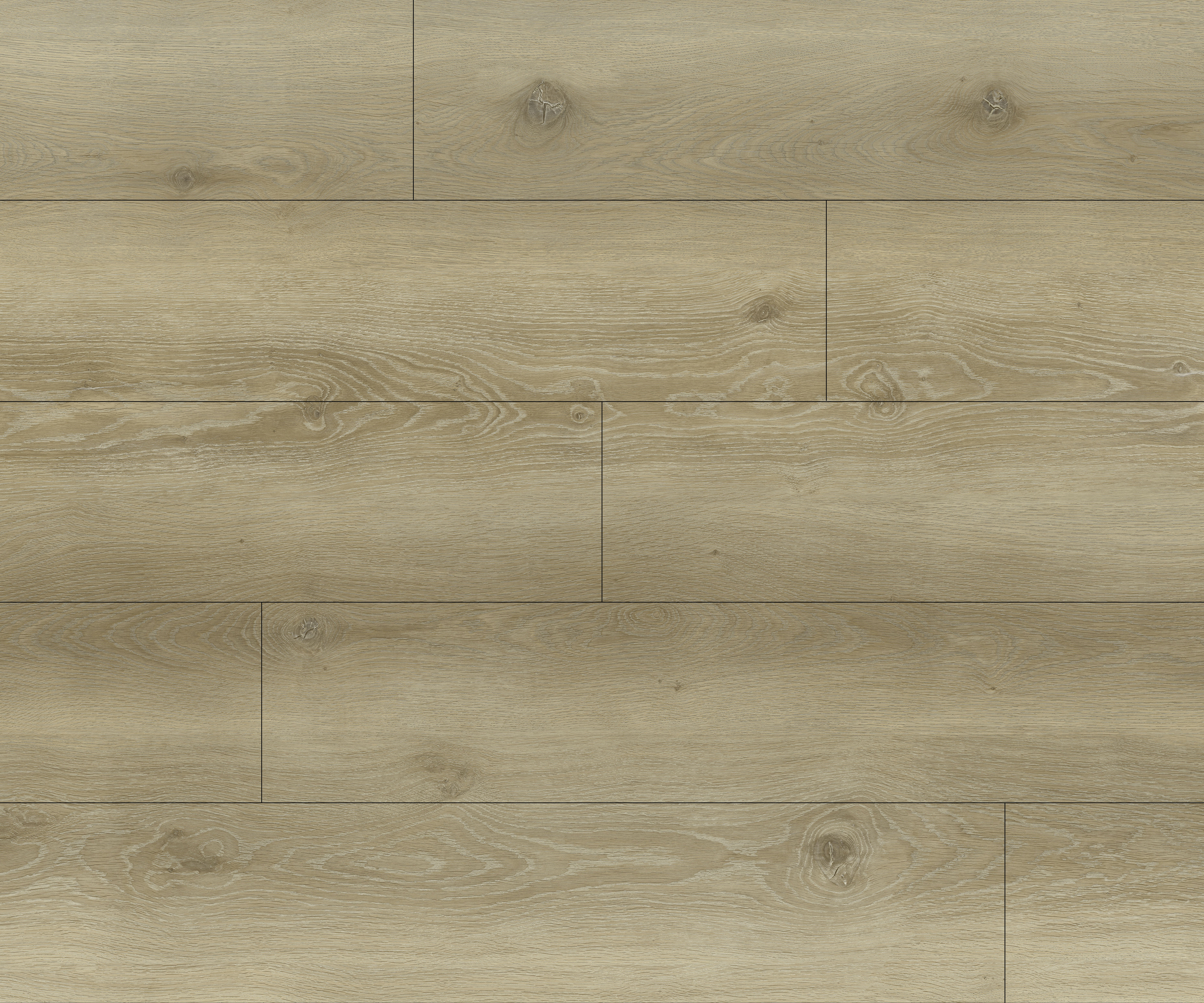 Vinyl Plank Actuelle Knotty White Oak Glue Down 7" x 48"