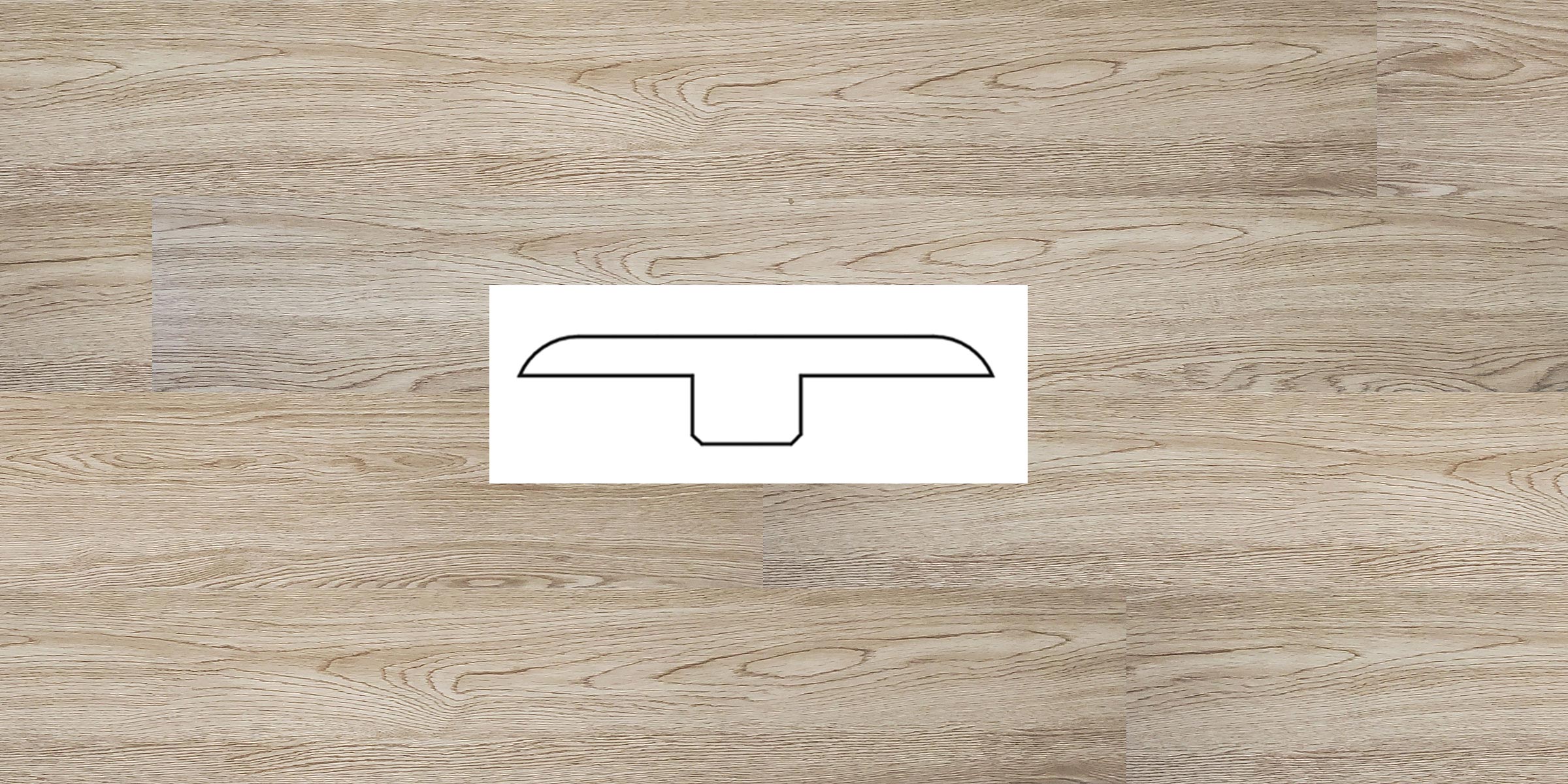 Vinyl Trendy Oak T-Molding 96"