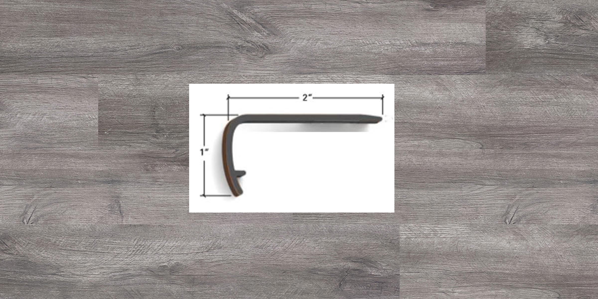 Vinyl Eastern Township Oak Stair Nose 96"