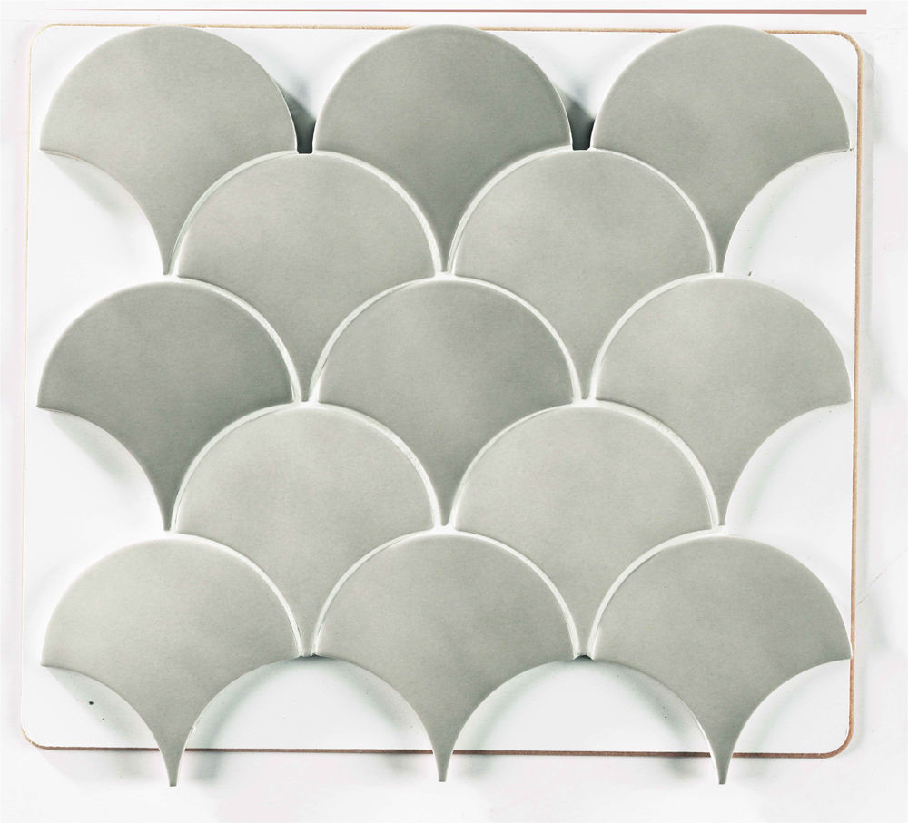 Wall Tiles Squama Mist Glossy 3" x 5"