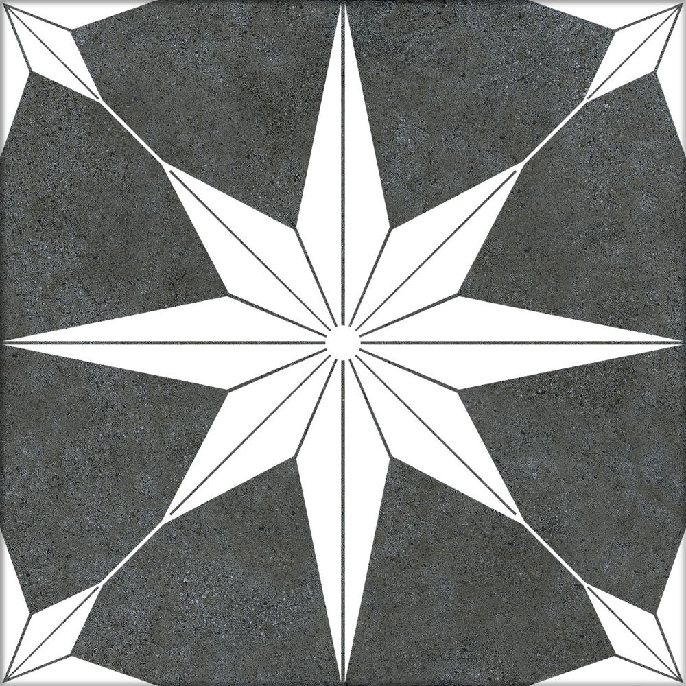 Floor Tiles Stella Night Natural 10" x 10"