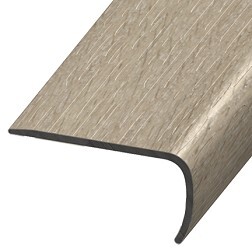 Stair Nose VersaEdge Standard PVC #107281 Washed Grey Ash - 1" (25.4 mm) x 2" x 94"