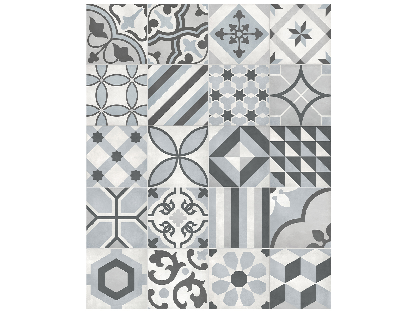 Floor Tile Form Tide Deco Matte 7-3/4" x 7-3/4"