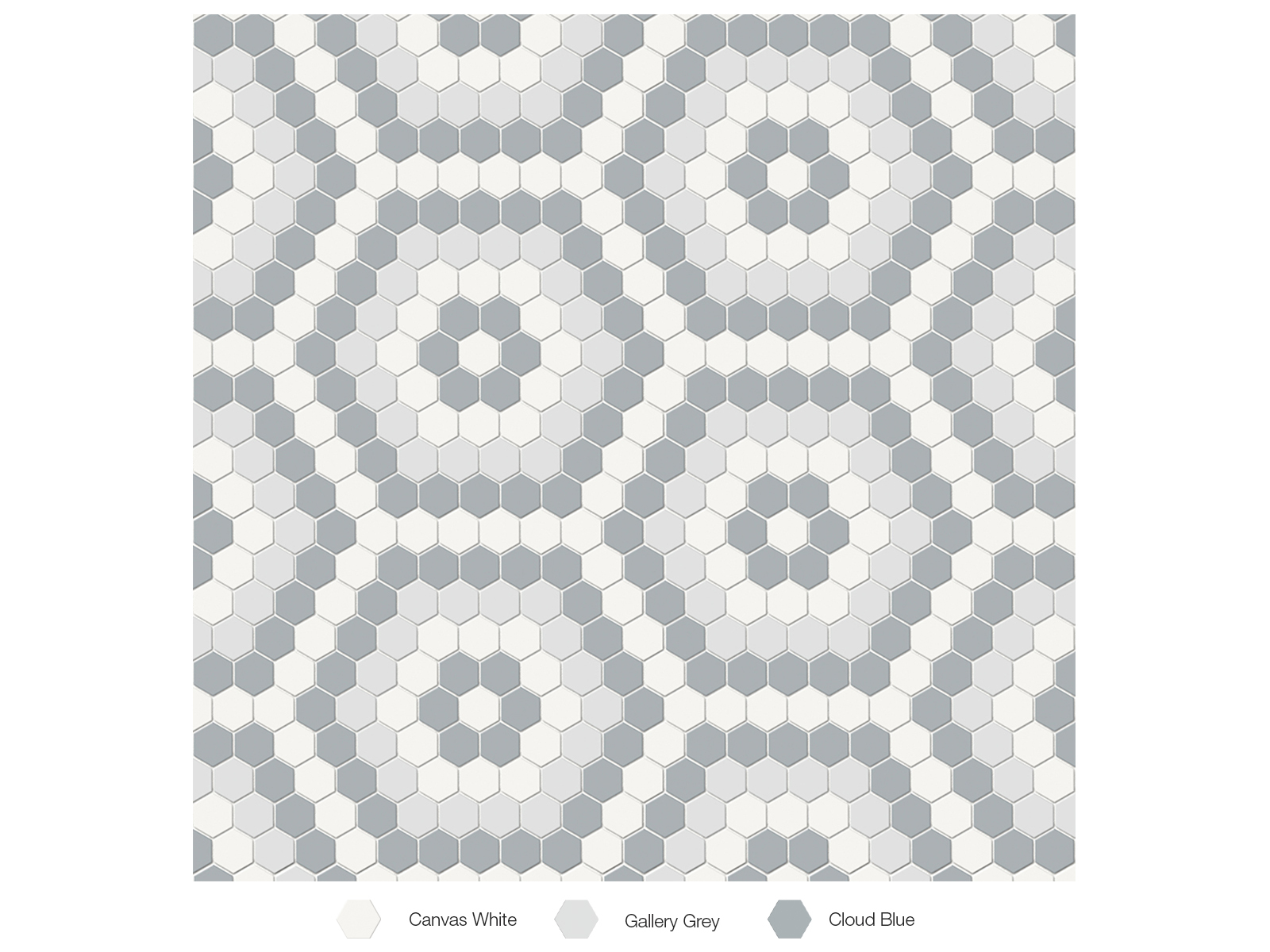 Mosaic Hexagon Soho Afternoon Matte 8-1/4" x 14"