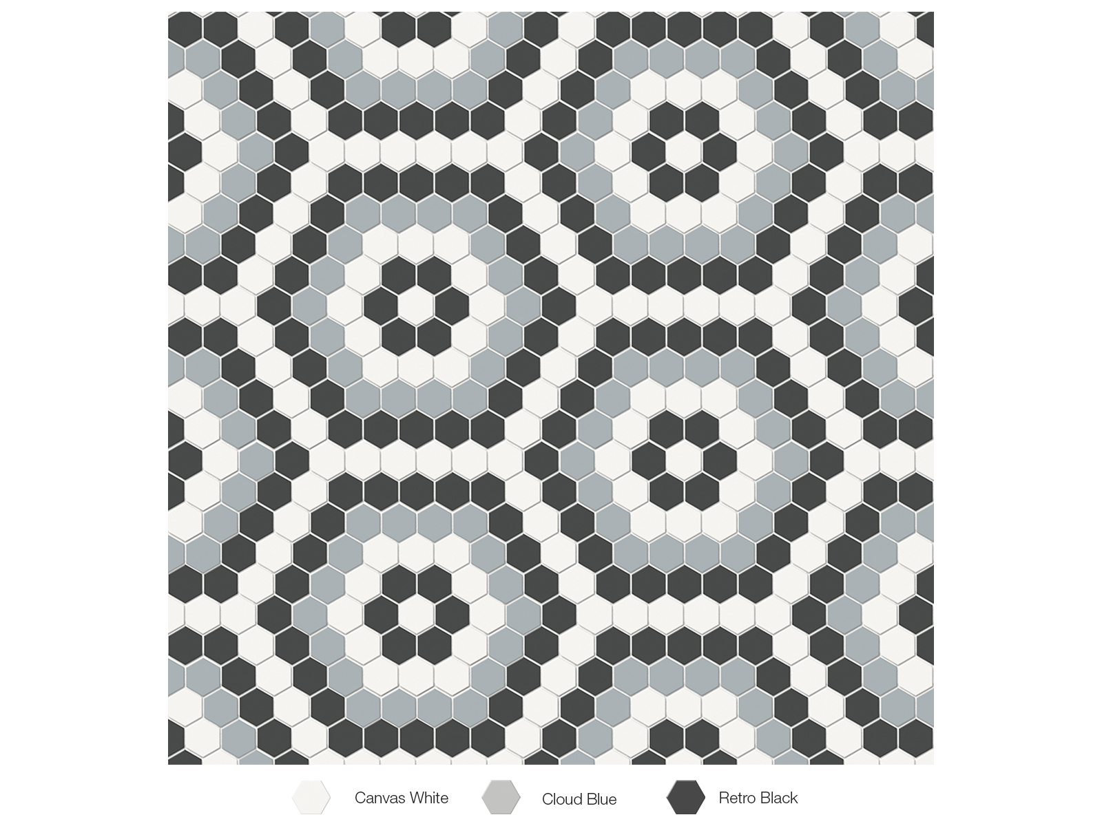 Mosaic Hexagon Soho Dawn Blend Matte 8-1/4" x 14"