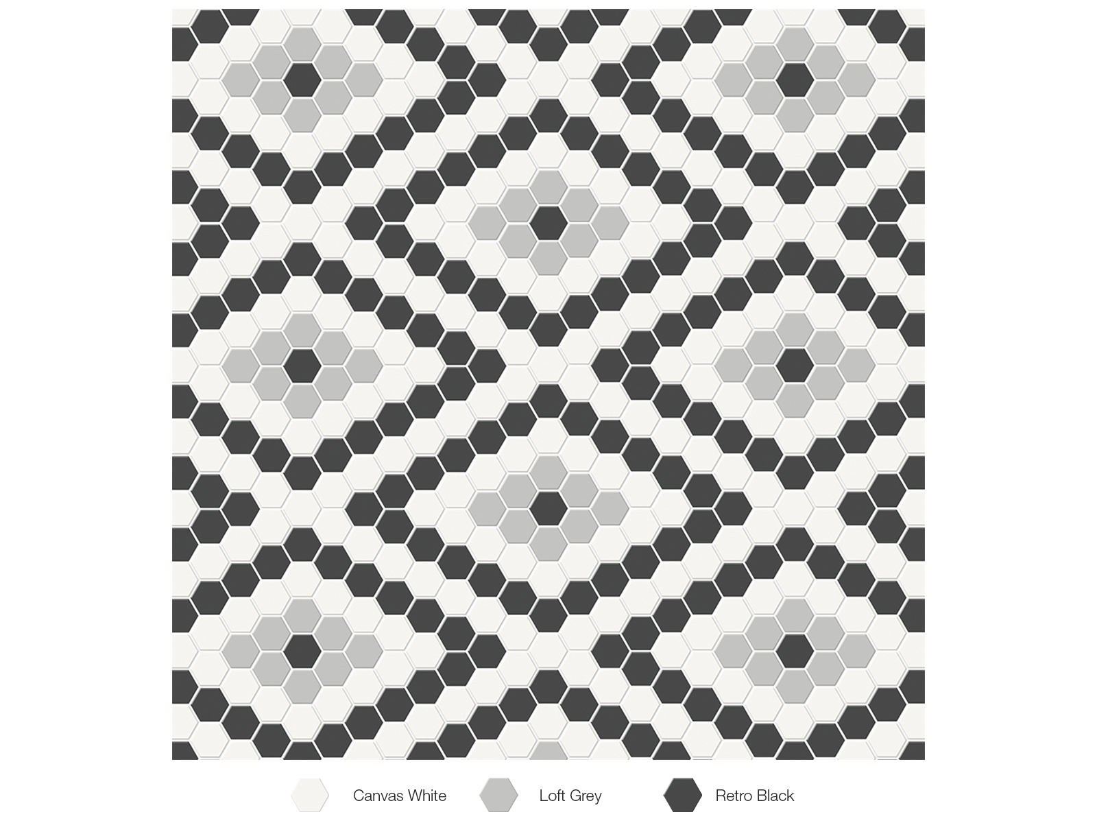 Mosaïque en diamants Soho Midnight Blend mate 7-3/4" x 13"