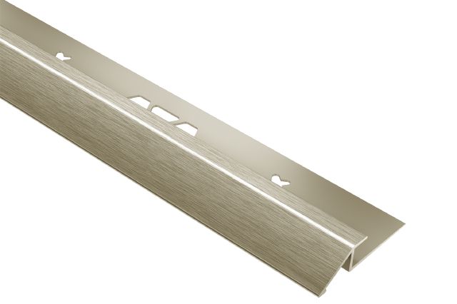 VINPRO-U Resilient Surface Reducer Profile Anodized Aluminum Brushed Nickel 9/32" (7 mm) x 8' 2-1/2"