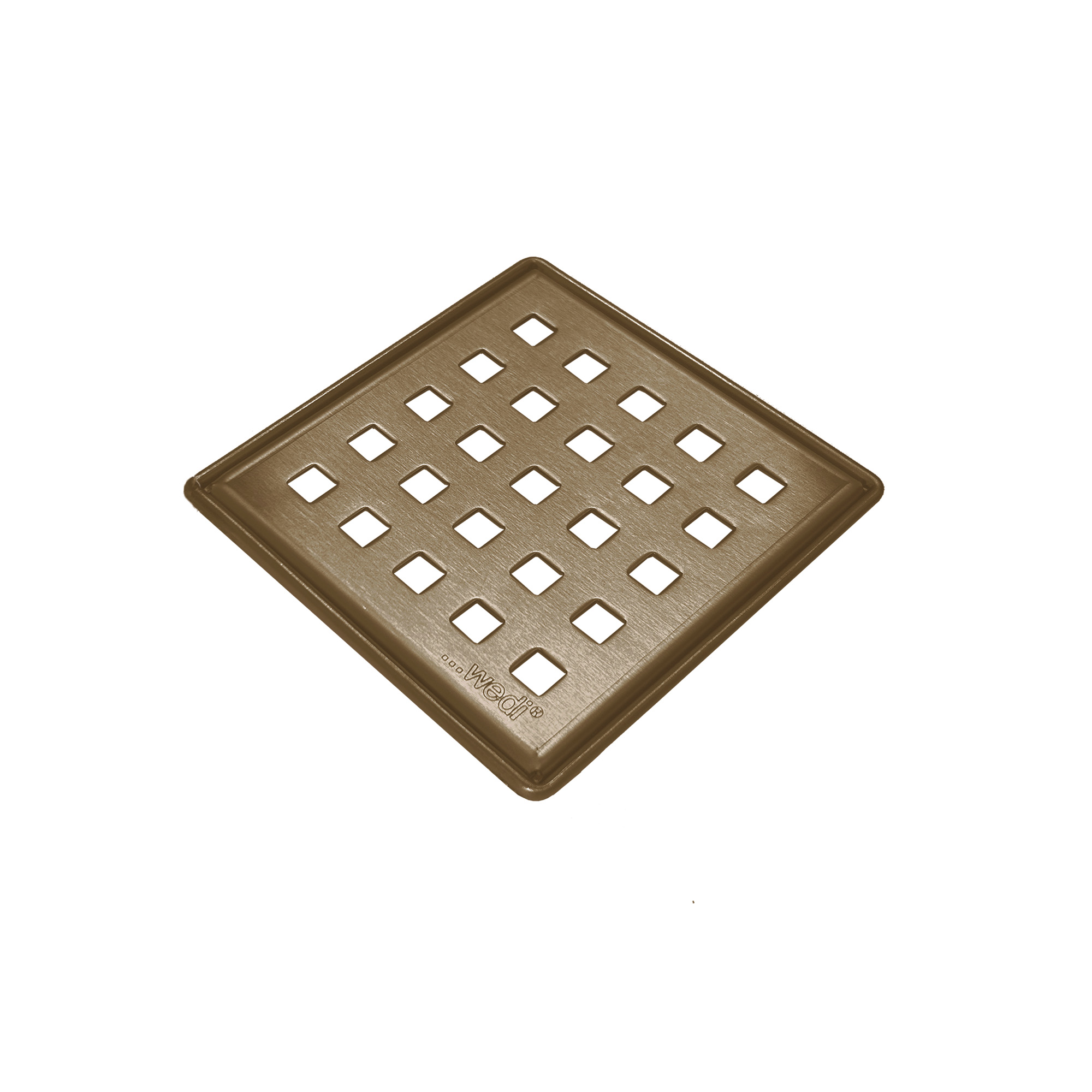 Drain Grate S-DRY DCORB Stainless Steel Brushed/Buffed Oil Rubbed Bronze 3-3/4" x 3-3/4"