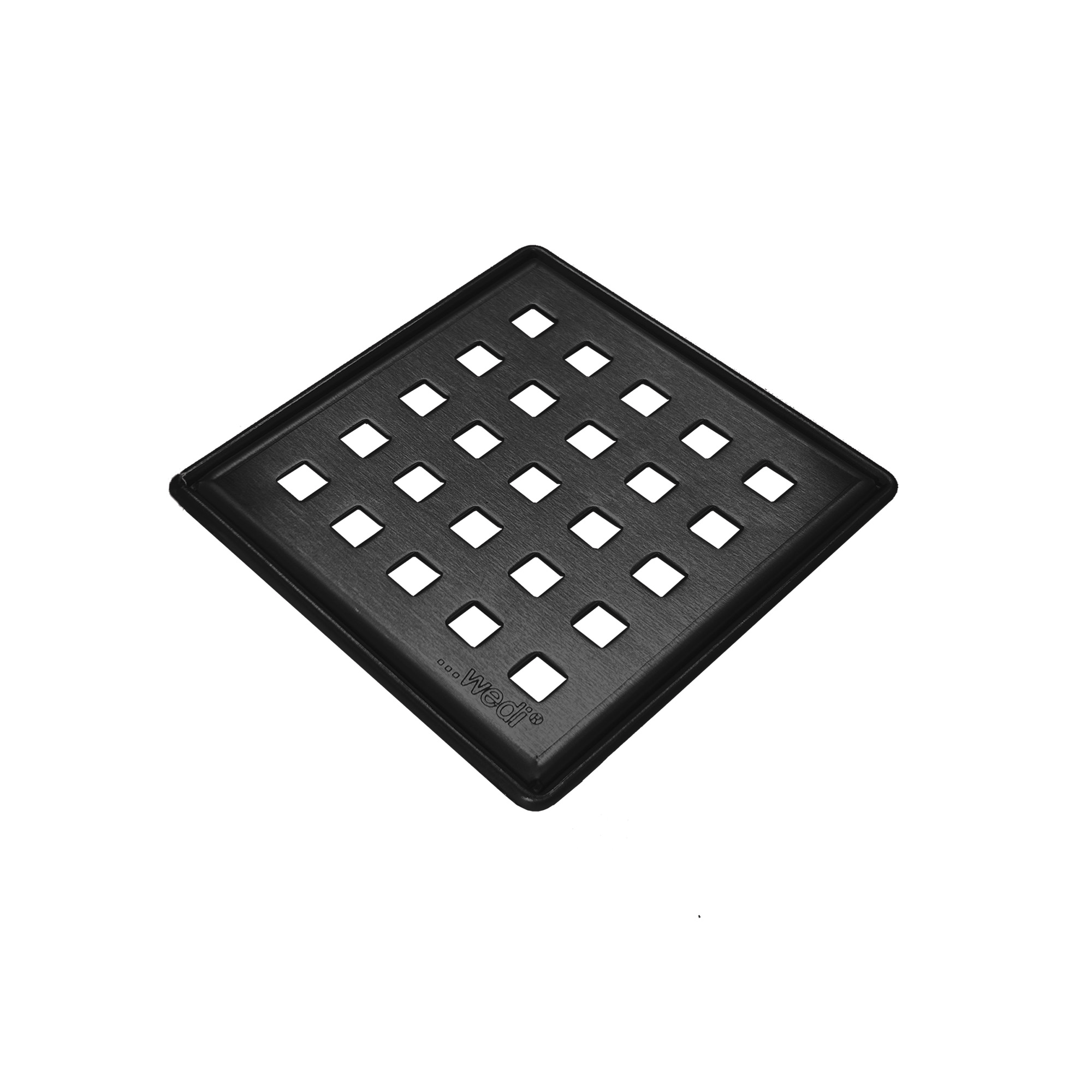 Drain Grate S-DRY DCMB Stainless Steel Brushed/Buffed Matte Black 3-3/4" x 3-3/4"