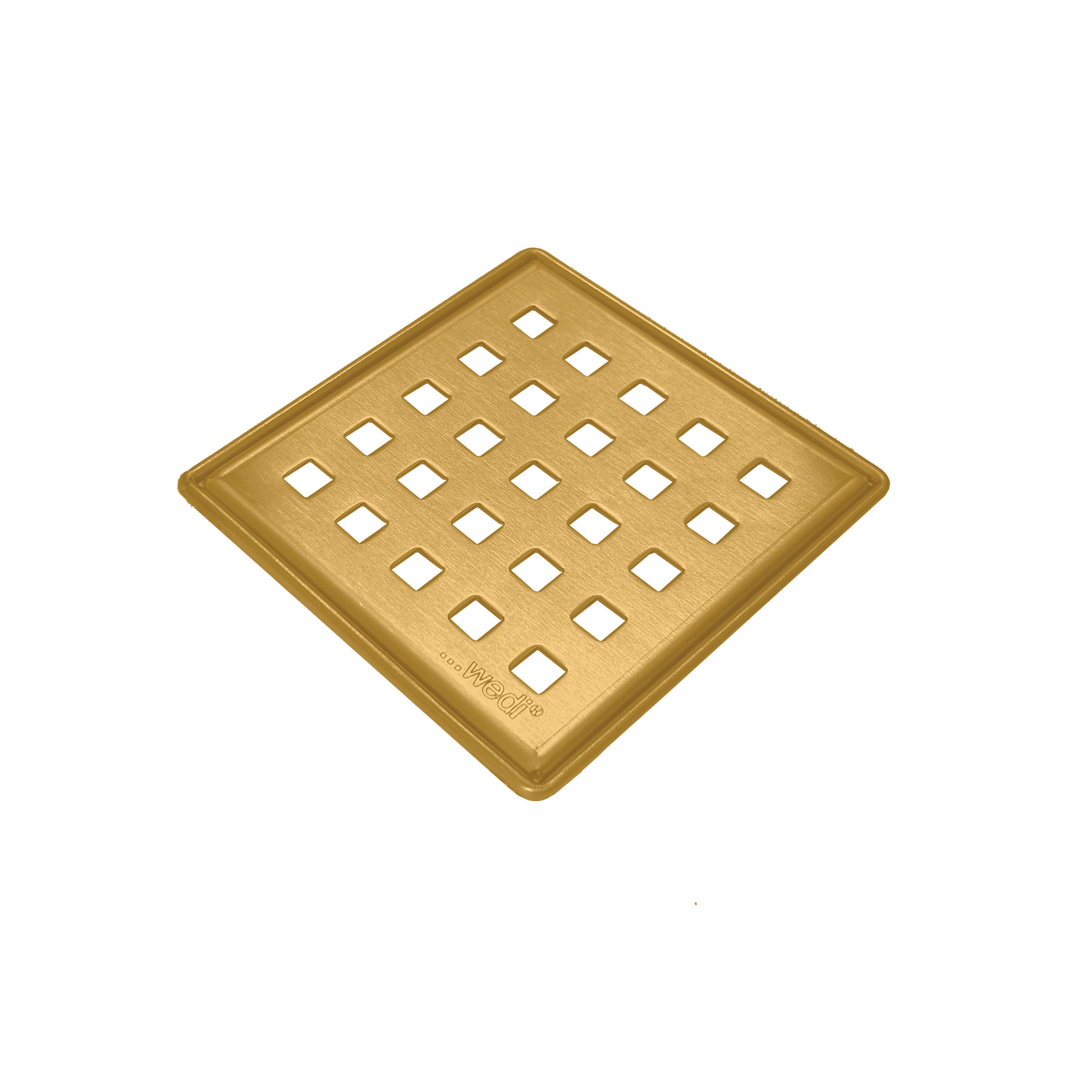 Drain Grate S-DRY DCG Stainless Steel Brushed/Buffed Gold 3-3/4" x 3-3/4"