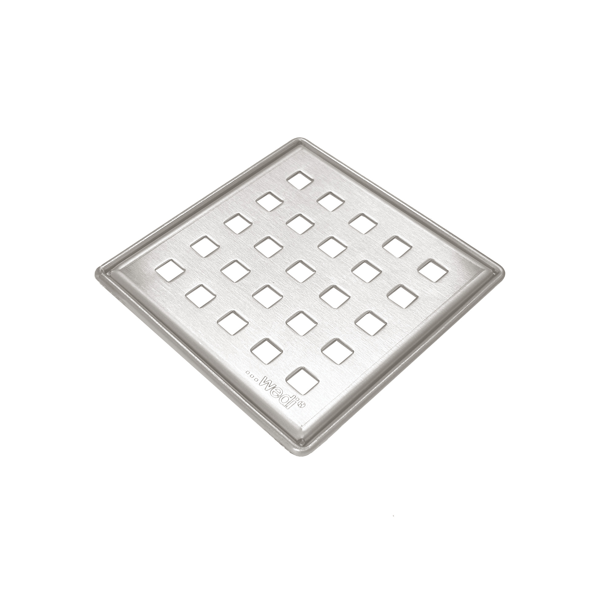 Grille de drain S-DRY DCC Acier inoxydable Brossé/Poli Chrome 3-3/4" x 3-3/4"