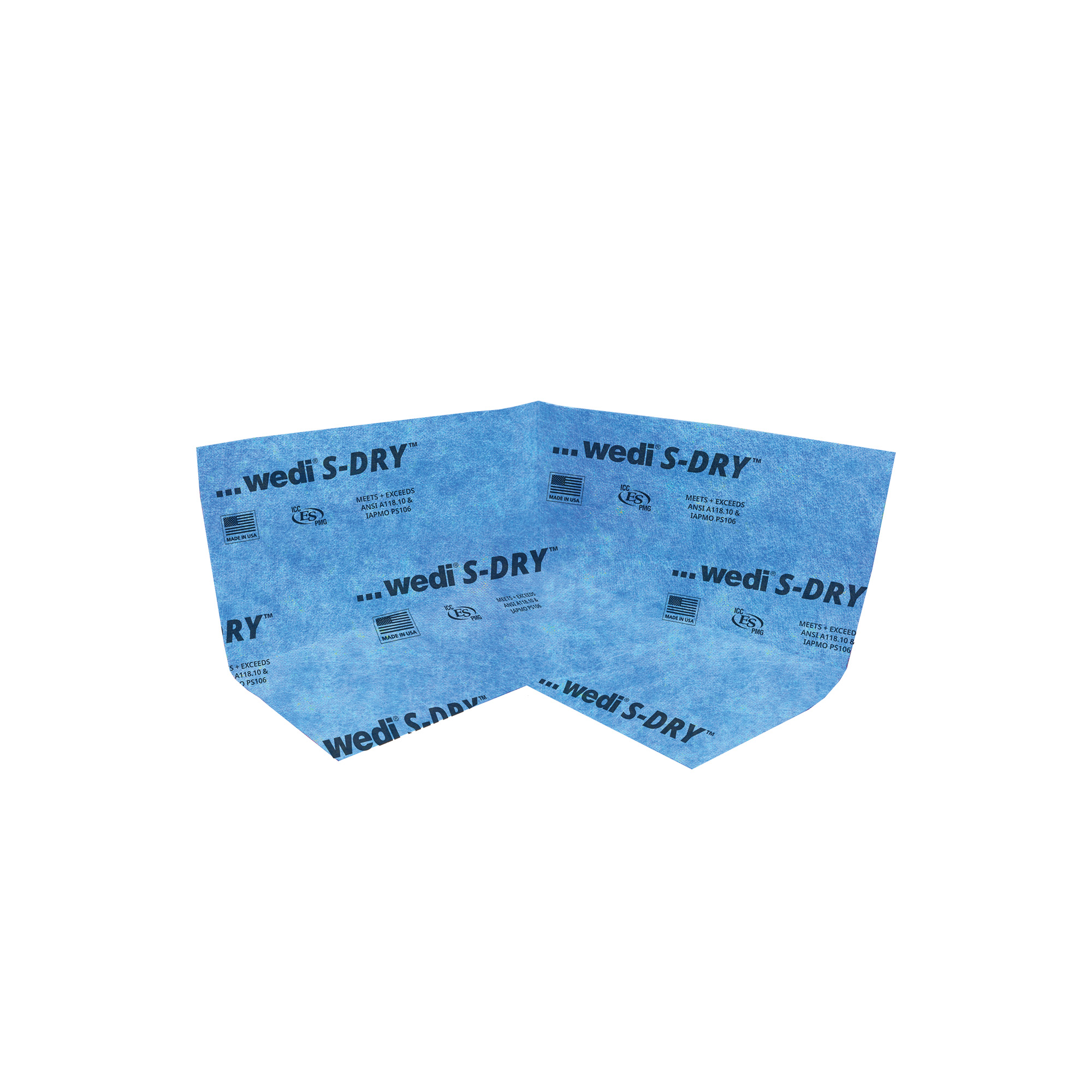 Preformed Waterproofing Corner S-DRY Inside Corner 90° (Pack of 2)