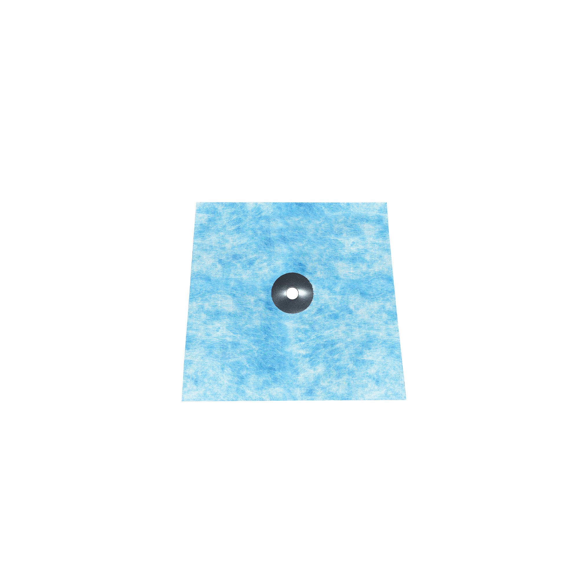 Shower Pipe Collar S-DRY with ⌀3/8" Opening 5" x 5"
