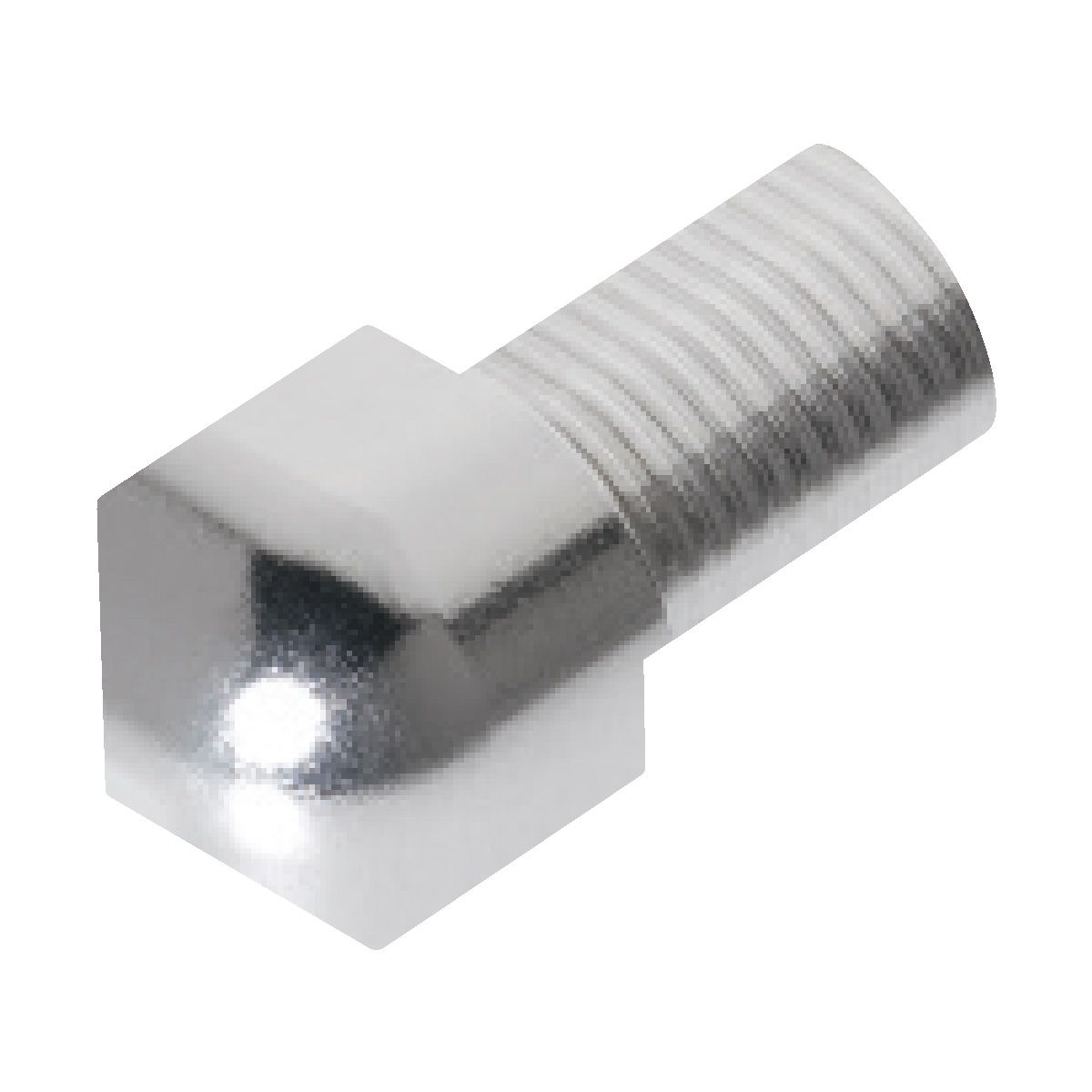 Tile Molding 90° Inside Corner Roundcapsule Anodized Aluminum Silver 5/16" (8 mm)