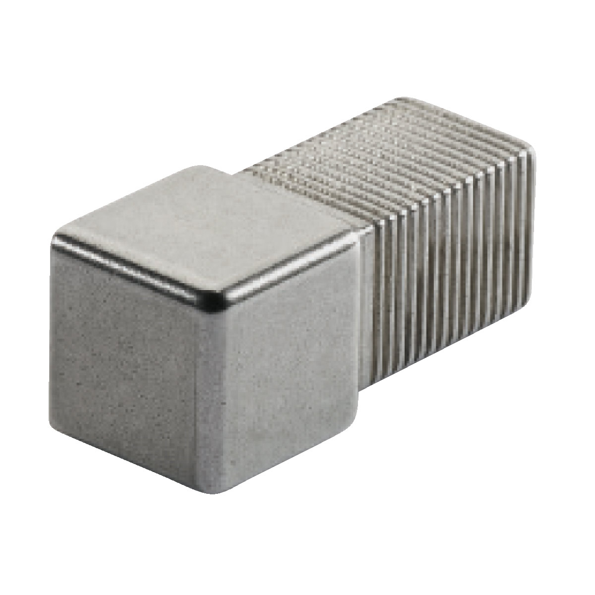 Tile Molding 90° Inside/Outside Corner Squarecapsule Anodized Aluminum Silver 5/16" (8 mm)