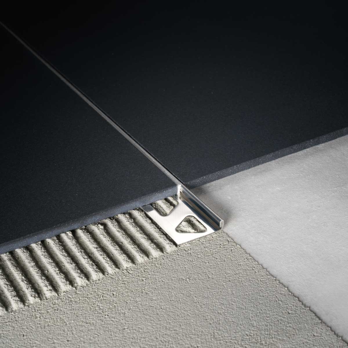 Tile Movement & Expansion Joint Trimtec Natural Aluminum  3/8" (10 mm) x 106-5/16"