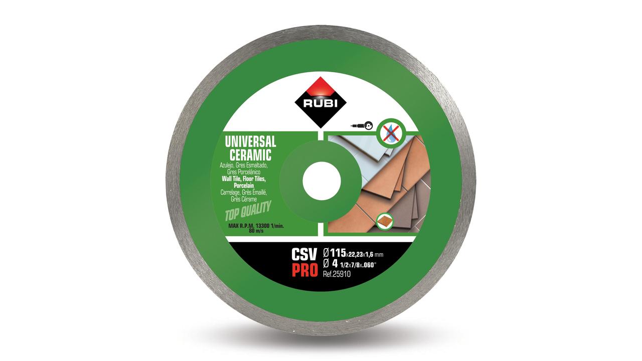 Ceramic Tile Diamond Blade CSV-115 Continuous Pro