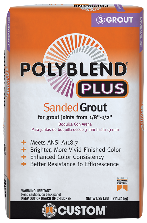 Sanded Grout Polyblend Plus #335 Winter Gray 25 lb