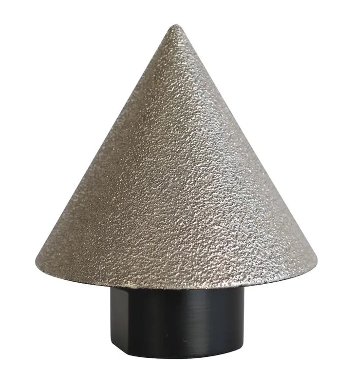 Wet/Dry Diamond Brazed Cone Bit 2''