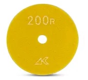 Polishing Pad Ceramica Dry with Hook & Loop Yellow 200 Grit 4"