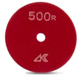 Polishing Pad Ceramica Dry with Hook & Loop Red 500 Grit 4"